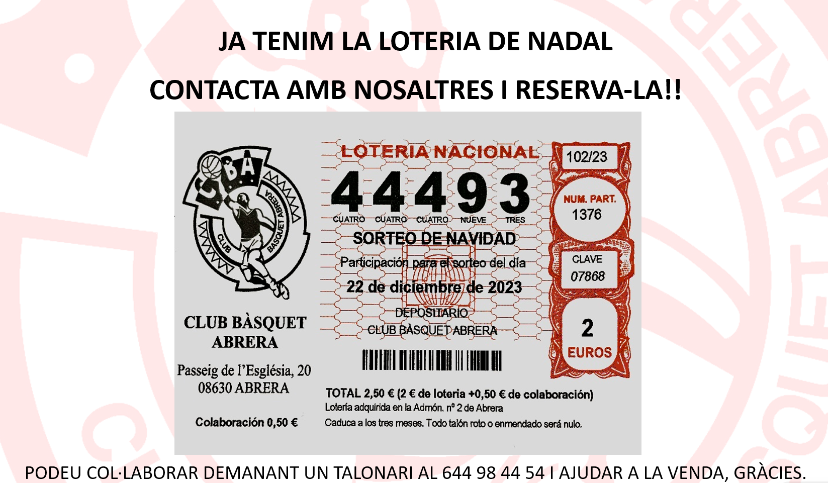 JA TENIM LOTERIA!
